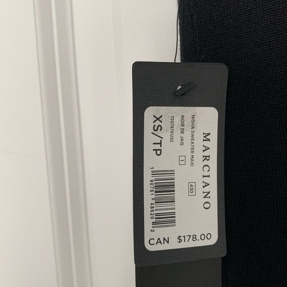 Marciano Black Knit Tunic - Women's Size XS - NWT - Picture 5 of 5